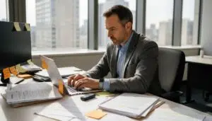 Digital forensics expert working in law office