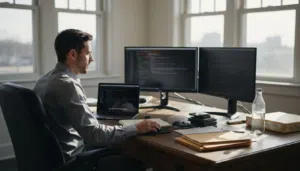 Security analyst reviewing digital evidence workspace