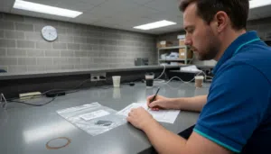 Analyst logging digital evidence chain of custody