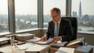 Solicitor examines digital evidence in city office