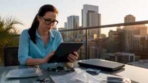 Analyst reviewing digital forensics investigation steps