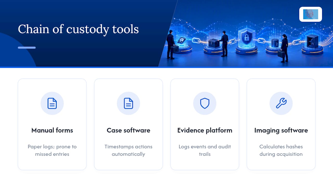 What is chain of custody in cyber security? 2 Diagram comparing chain of custody automation tools