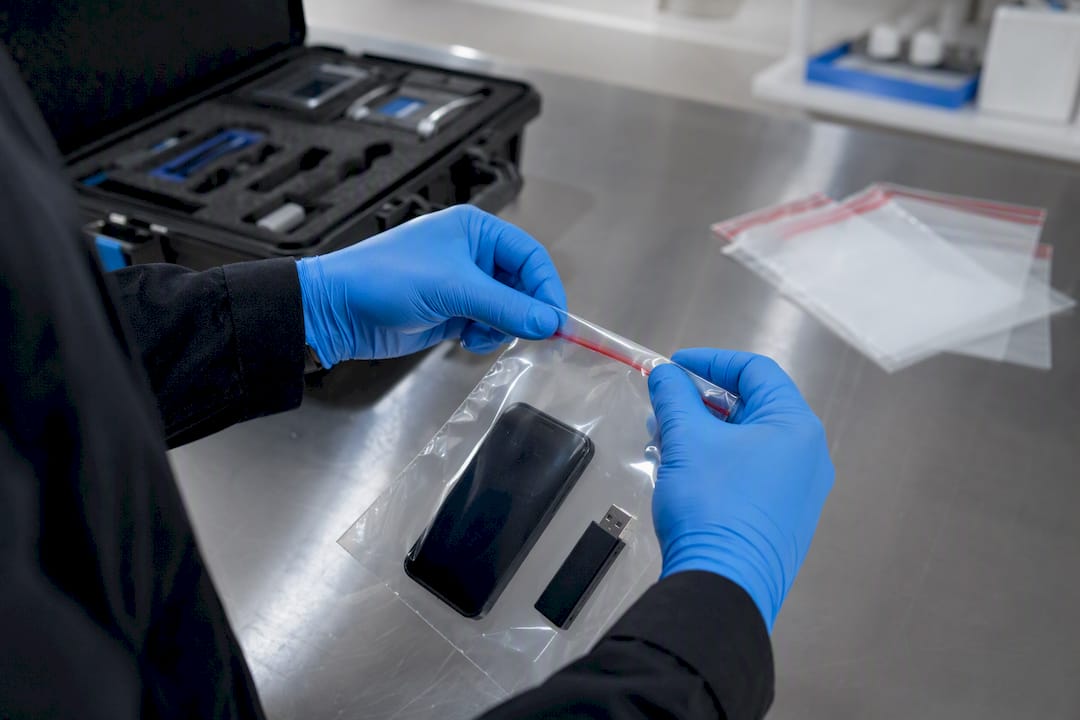 What does chain of custody mean in evidence handling?