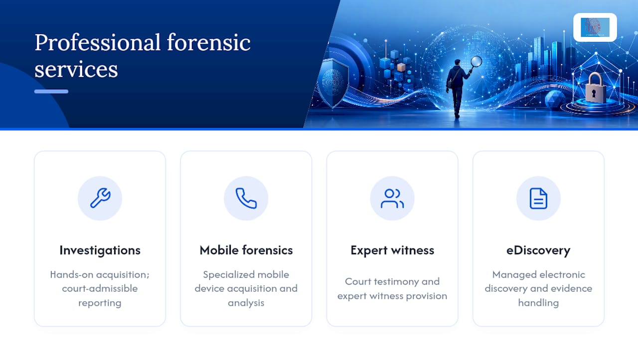 5 Vetted Cyber Forensic PDFs Every Student and Professional Needs 2 Take the next step with professional forensic support — overview diagram