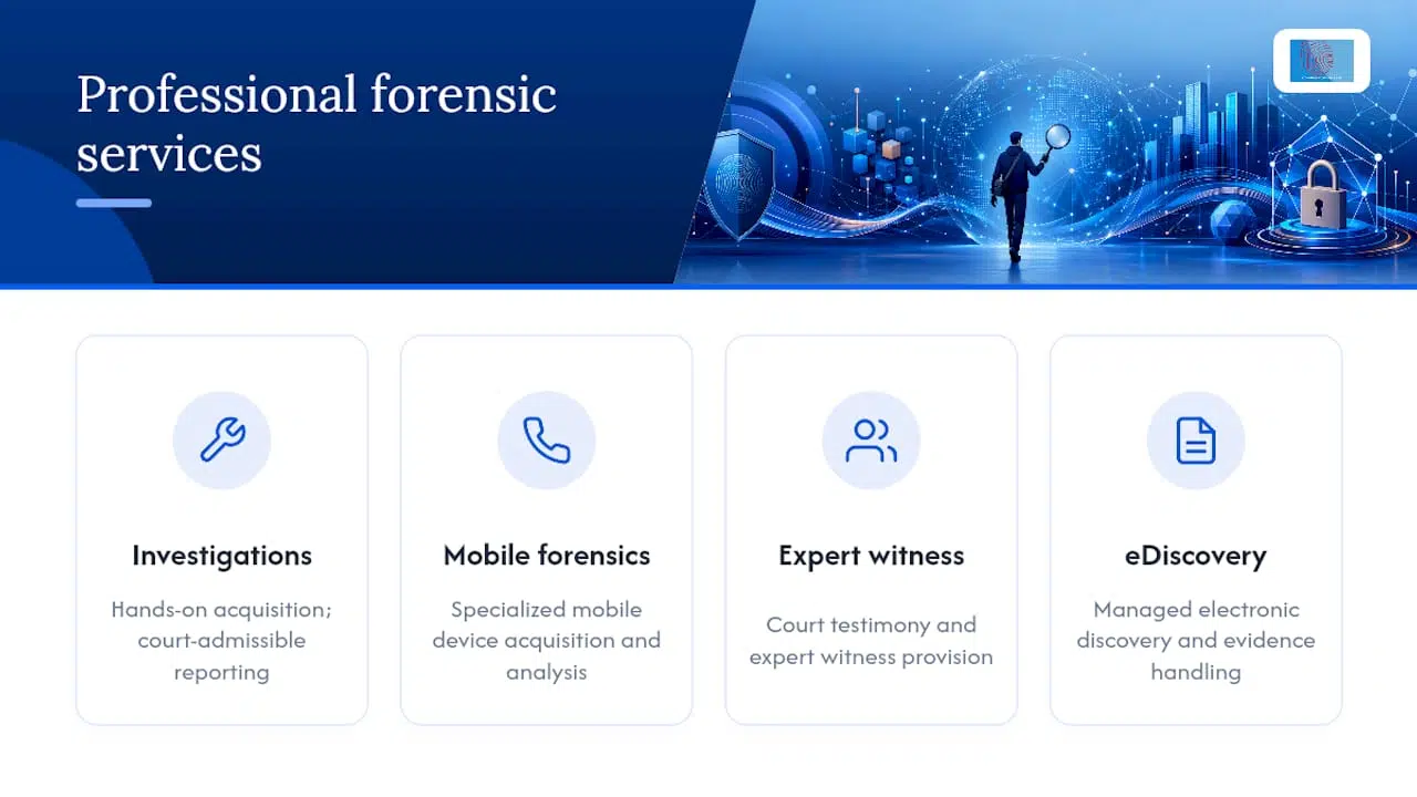 5 Vetted Cyber Forensic PDFs Every Student and Professional Needs 2 Take the next step with professional forensic support — overview diagram