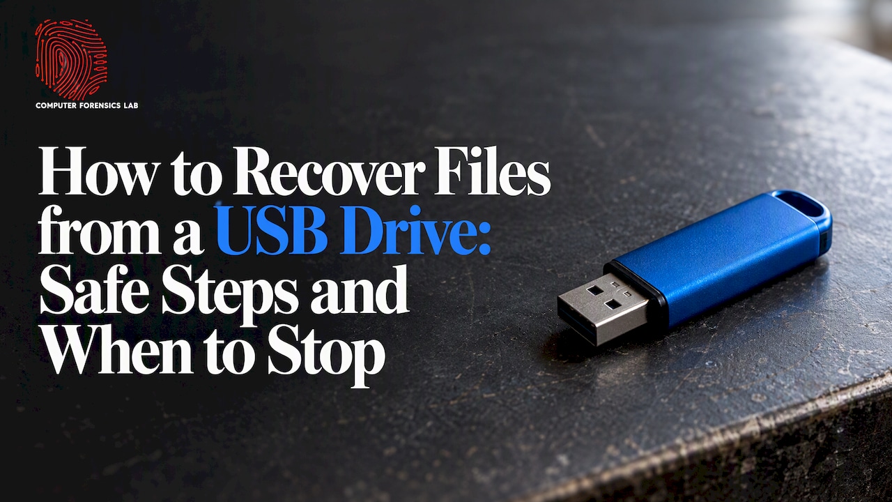 How to Recover Files from a USB Drive: Safe Steps and When to Stop How to Recover Files from a USB Drive: Safe Steps and When to Stop