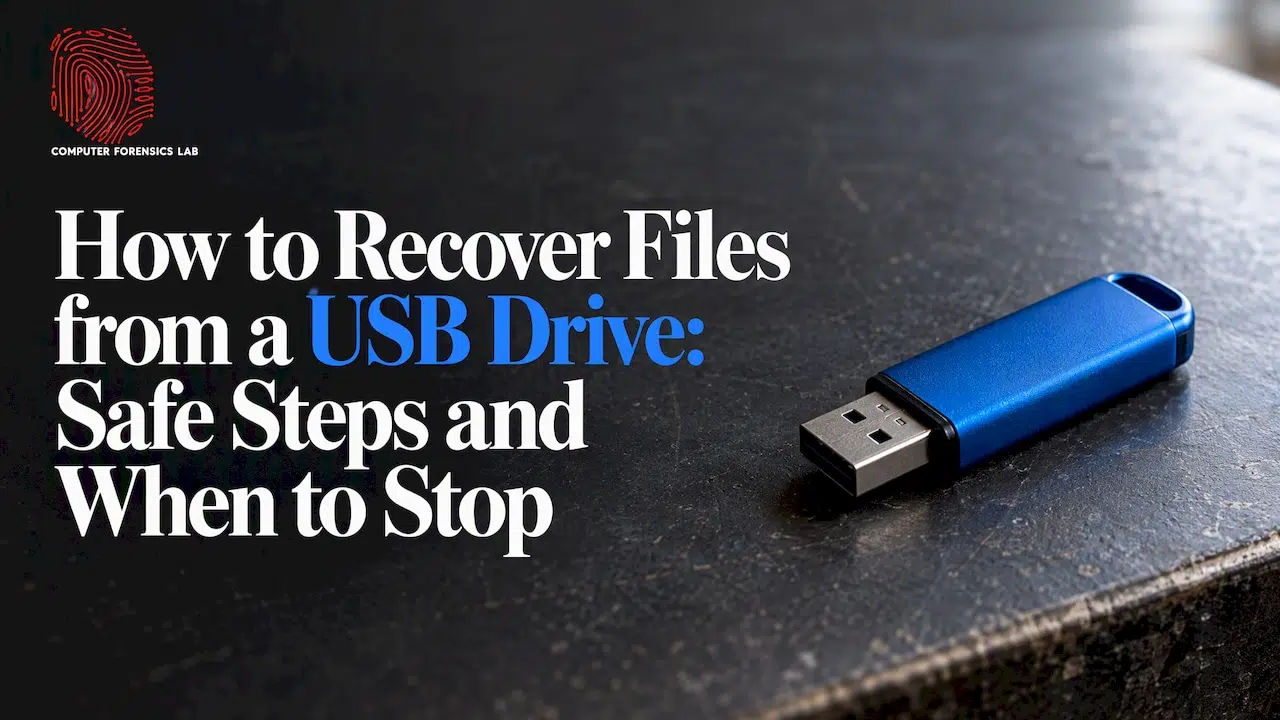 How to Recover Files from a USB Drive: Safe Steps and When to Stop How to Recover Files from a USB Drive: Safe Steps and When to Stop